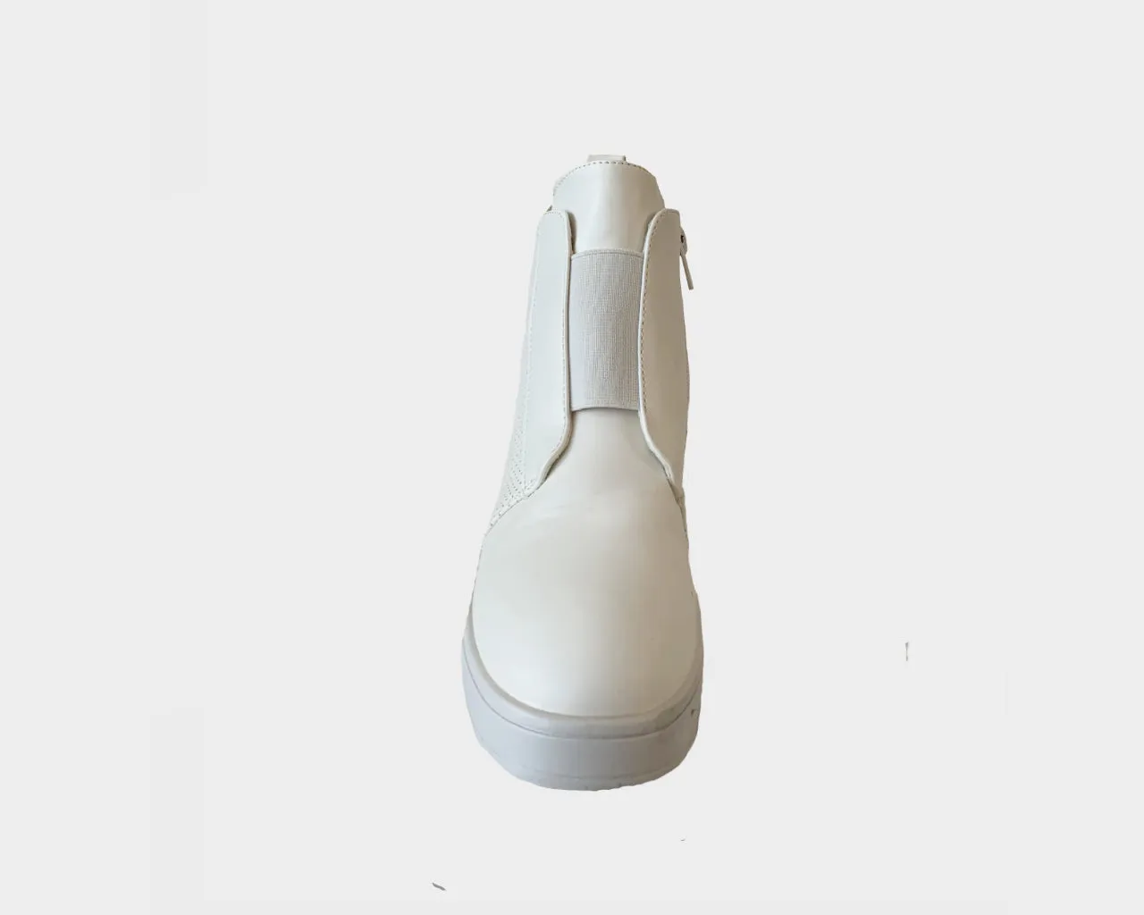 91 White Wedge Sneakers - The Milano