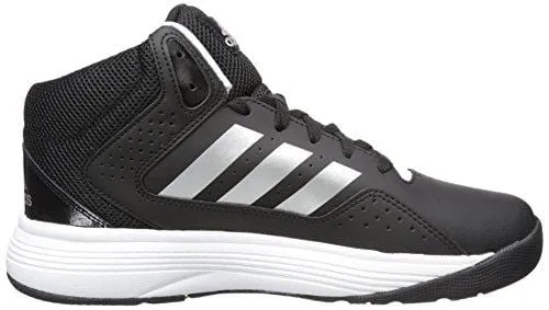 adidas Men's Cloudfoam Ilation Mid Basketball Shoes, Core Black/Matte Silver/White, ((9 W US)