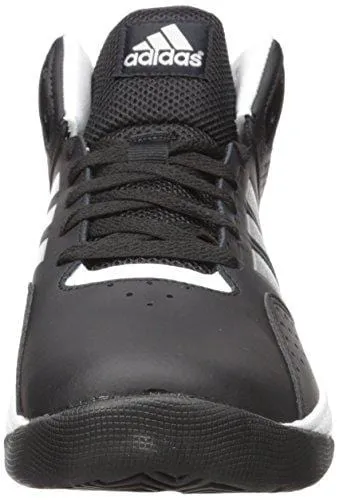 adidas Men's Cloudfoam Ilation Mid Basketball Shoes, Core Black/Matte Silver/White, ((9 W US)