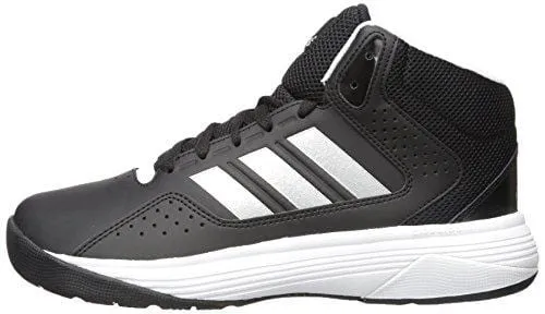 adidas Men's Cloudfoam Ilation Mid Basketball Shoes, Core Black/Matte Silver/White, ((9 W US)