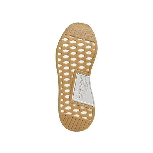 adidas NMD R2 Summer Mens in Crystal White/Grey/Gum, 9.5