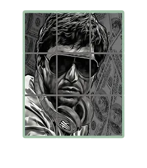 Air Jordan 4 Seafoam aka “Oil Green” - Black T-Shirt (PACINO)