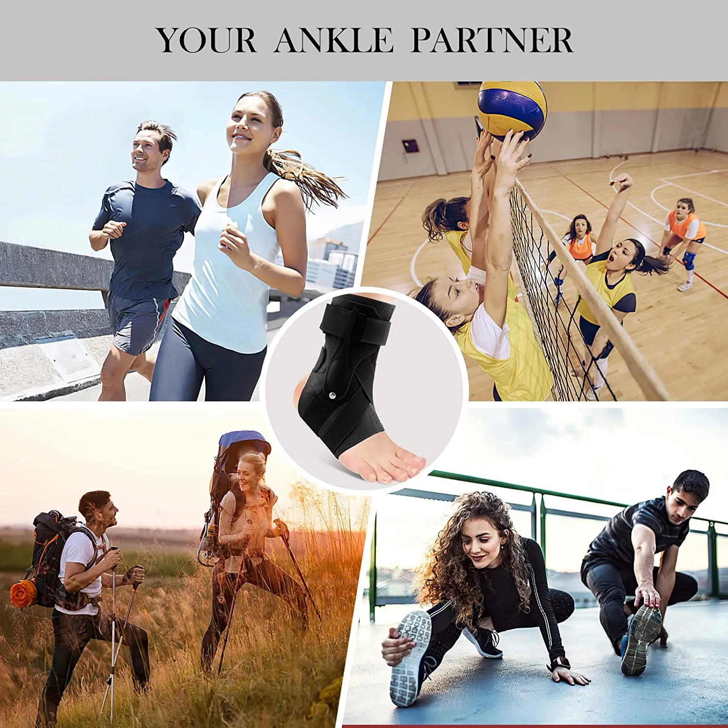Ankle Support Brace for Ankle Sprains-XL
