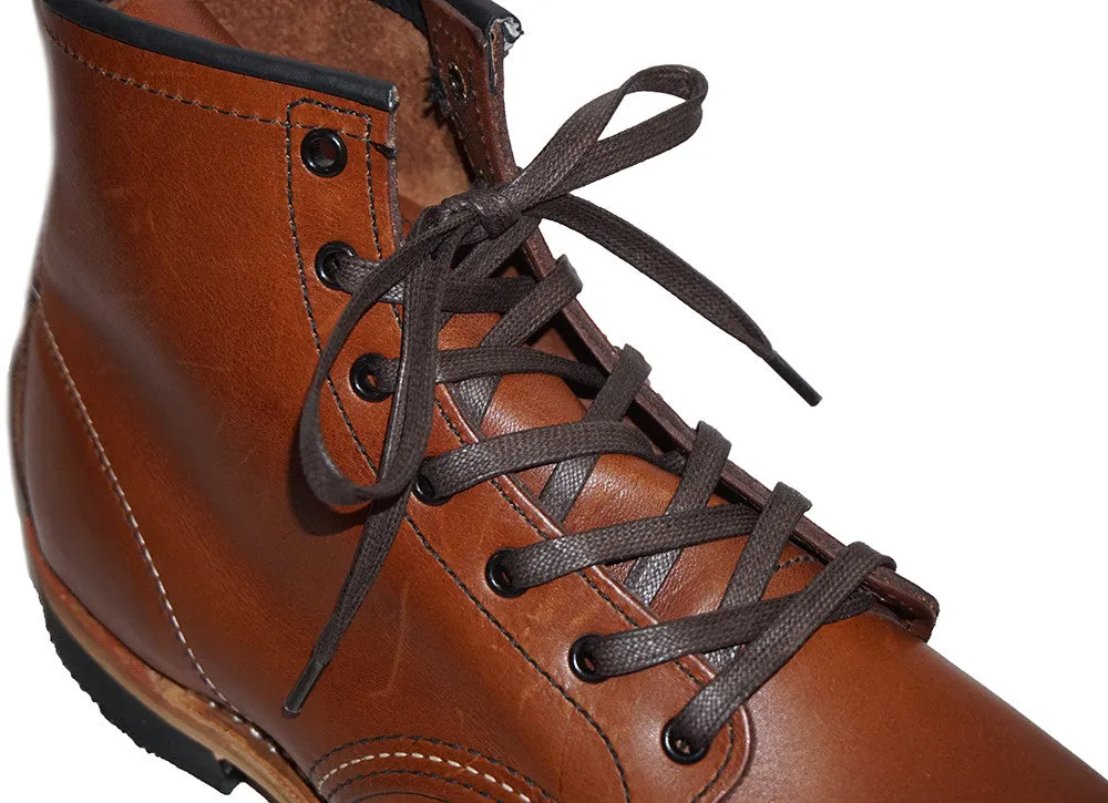[Bitter Chocolate] - Flat Waxed Cotton Shoelaces