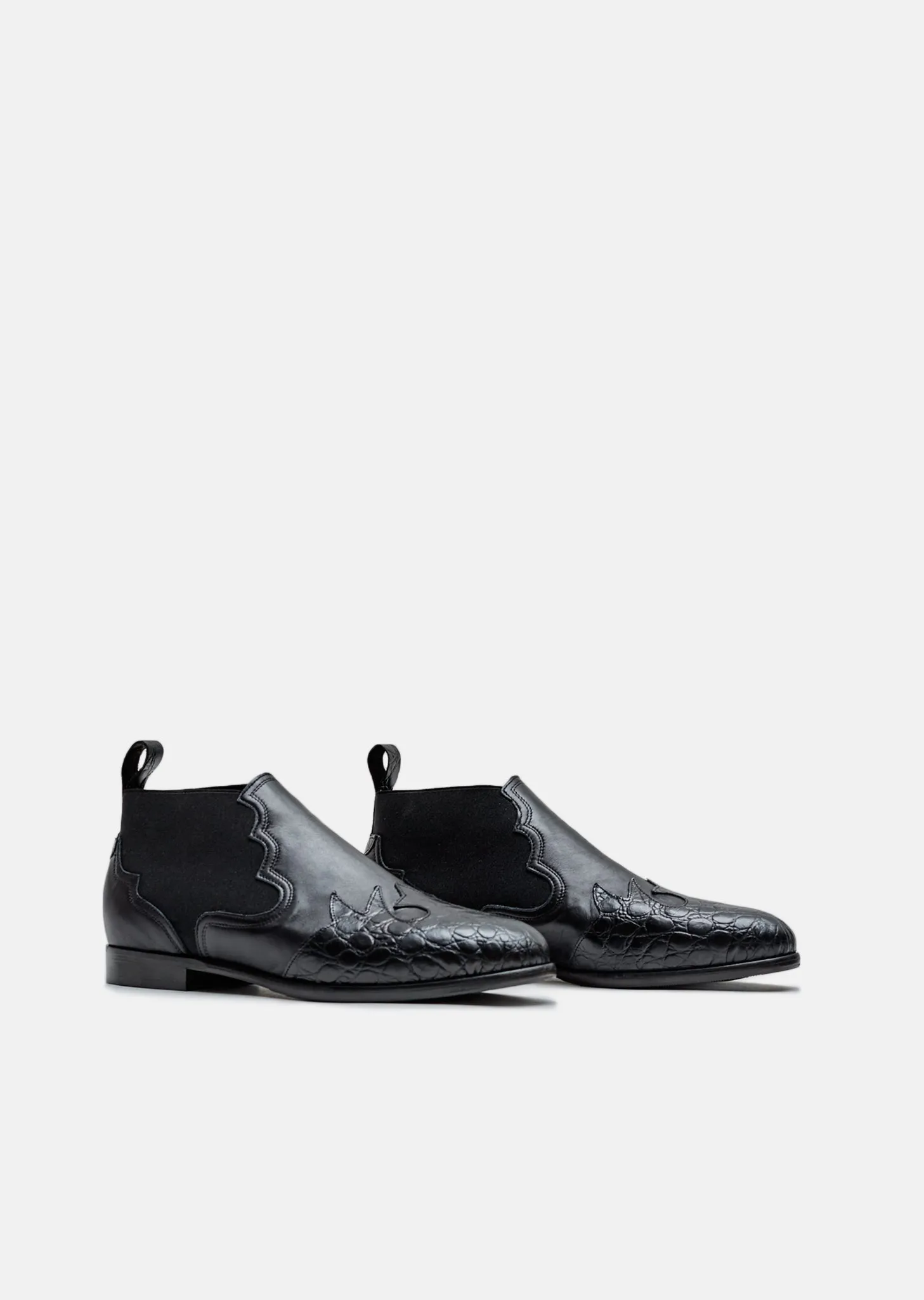 Calfskin Leather Ankle Boots