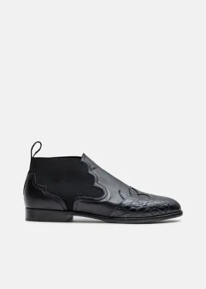 Calfskin Leather Ankle Boots