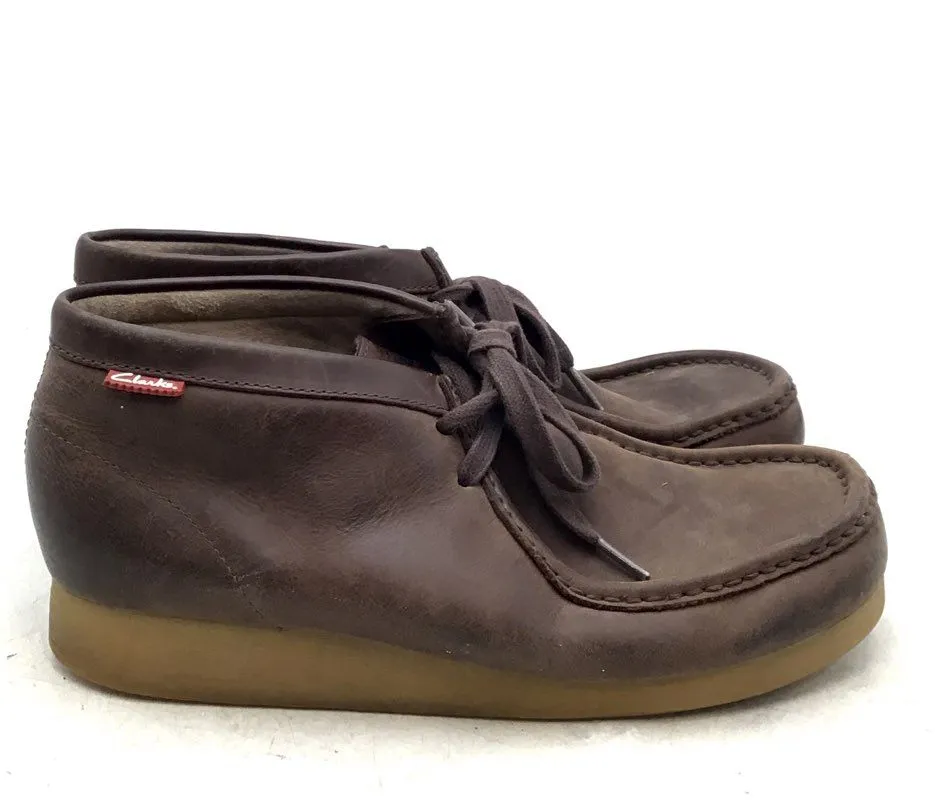 Clarks Men's Brown Moc Toe Chukka Boots - Size 8