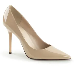 Classique 20 Pump with 4 inch heel - Cream Patent