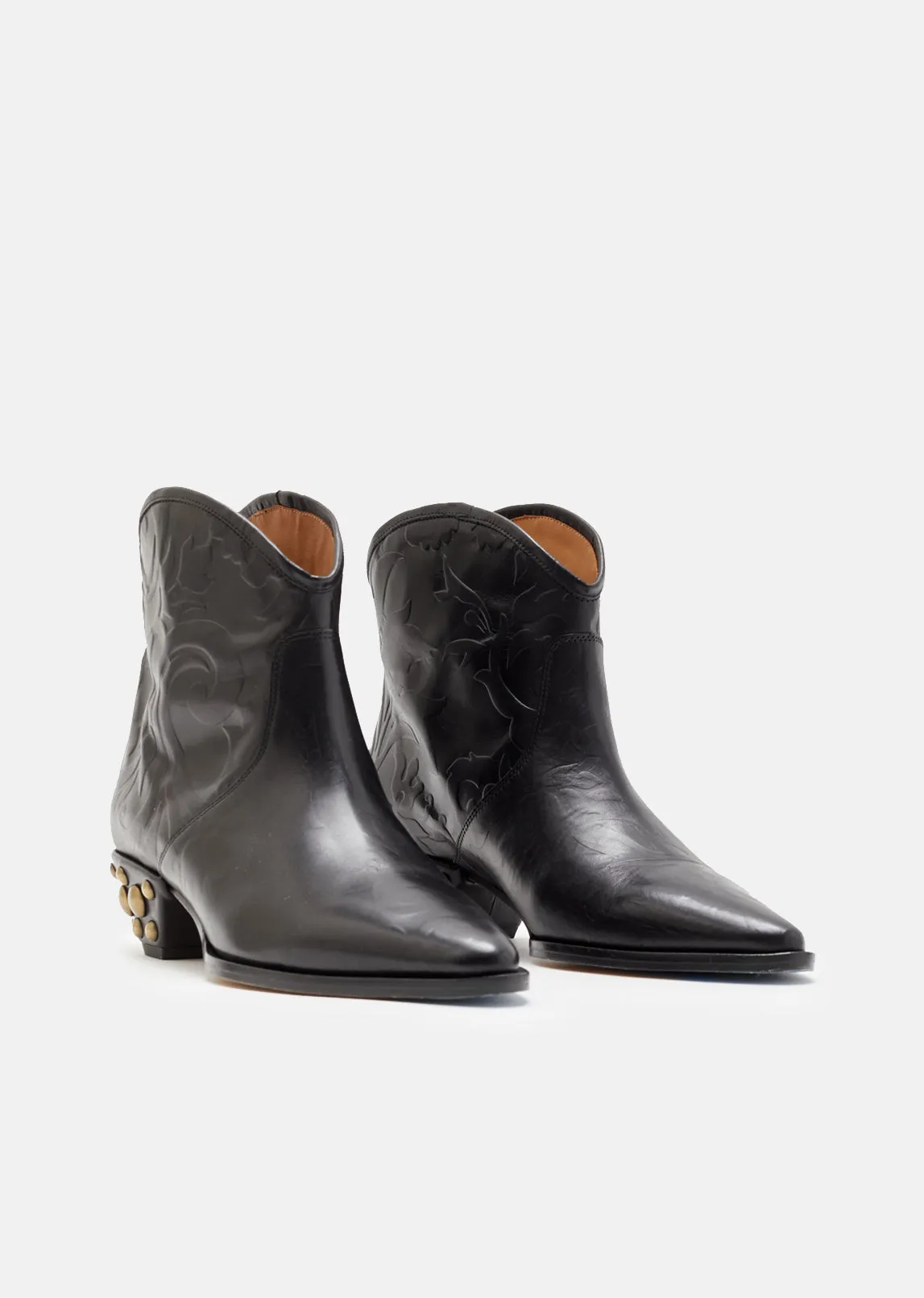 Dawina Studded Block Heel Boots
