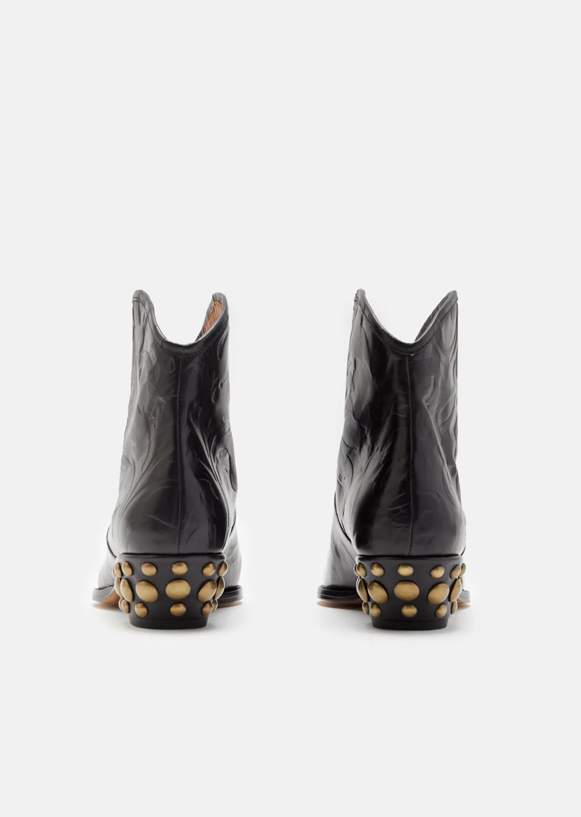 Dawina Studded Block Heel Boots