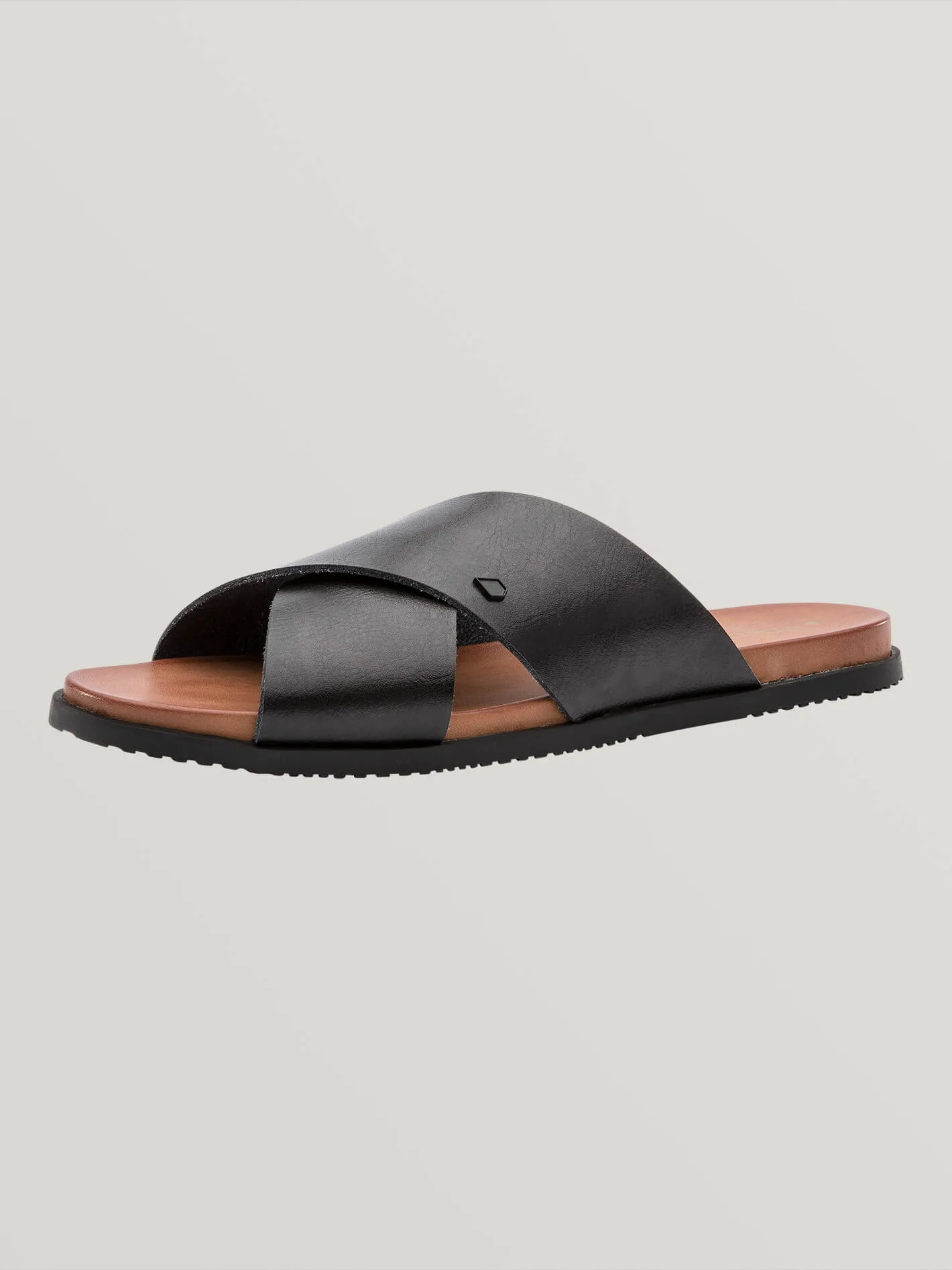 Double Cross Sandals - Black