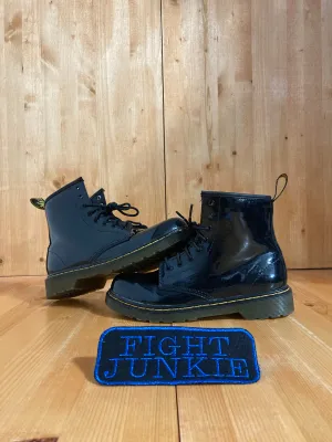 DR MARTENS DOC MARTENS AIRWAIR Women's Size 5 Patent Leather 8 Eye Lace Up Boots Black