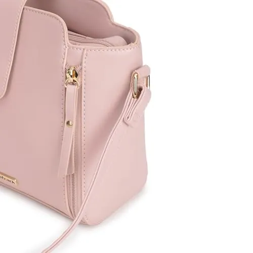 Fastrack Solid Sling Bags for Women, Ladies and Girls | Textured Sling Bag for Womens, Ladies and Girls | Made of Premium Faux Leather