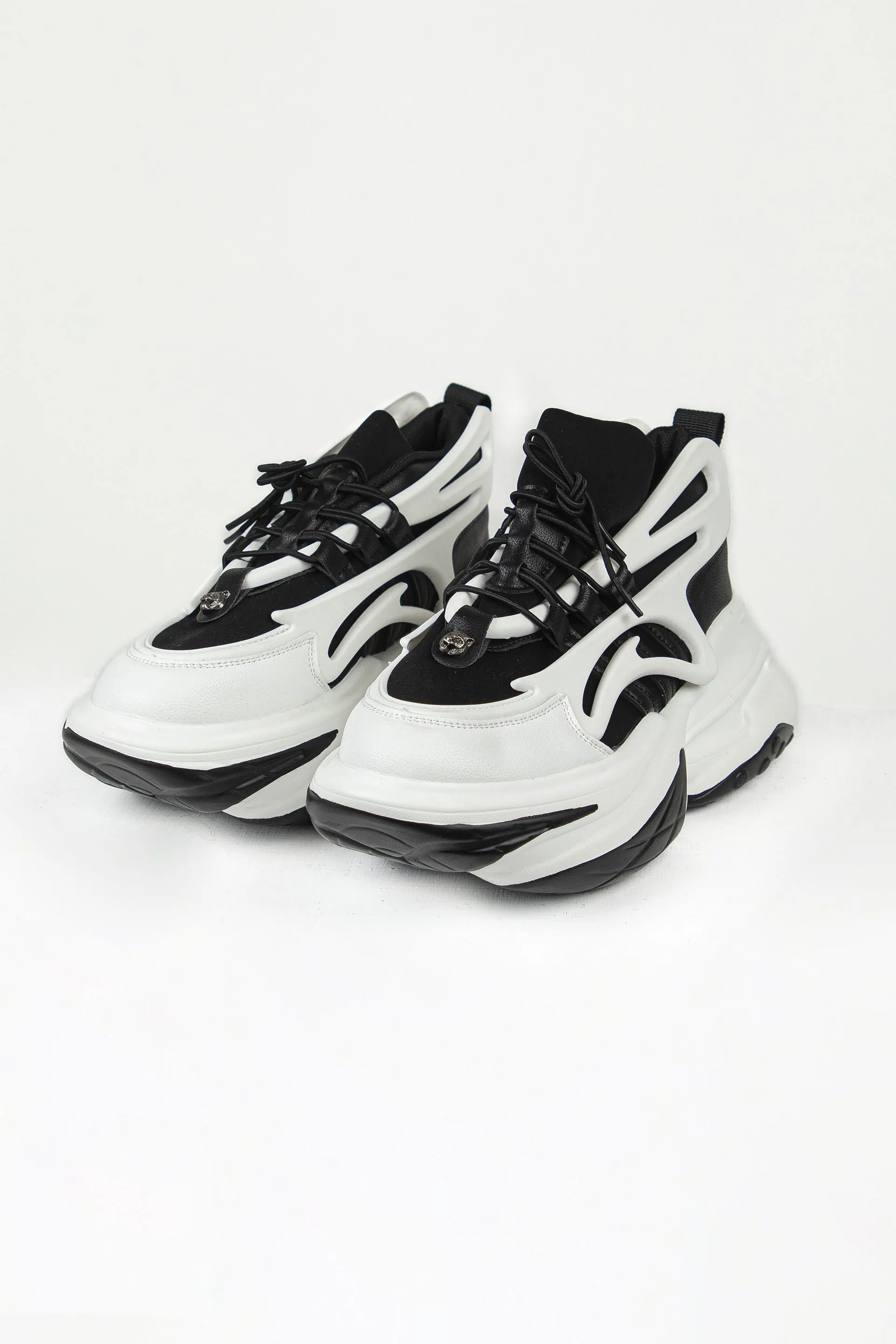 Futuristic Joggers White/Black
