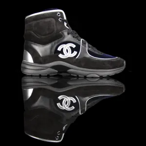 High Top Sneakers CC Leather Suede Velour