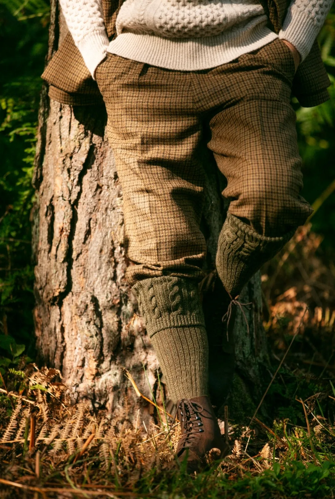 House of Cheviot comfort socks Sutherland in Bracken colour - suitable for hunting, shooting, farming and country living - New