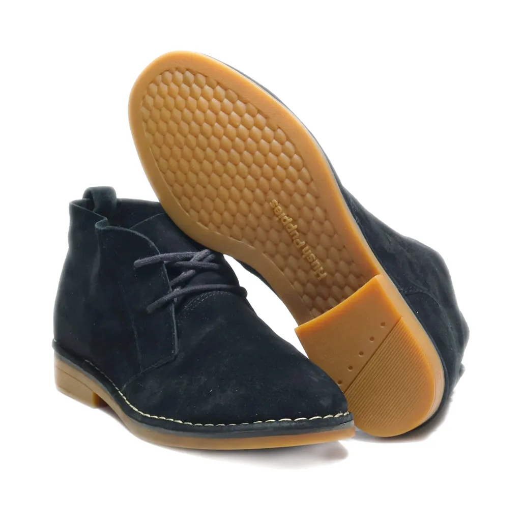 Hush Puppies Ankle Boots Suede Black Colour For Women