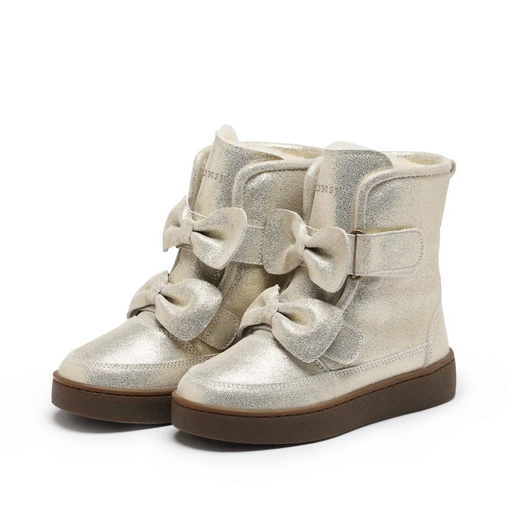 Isa Exclusive Boots | Silver Metallic Leather
