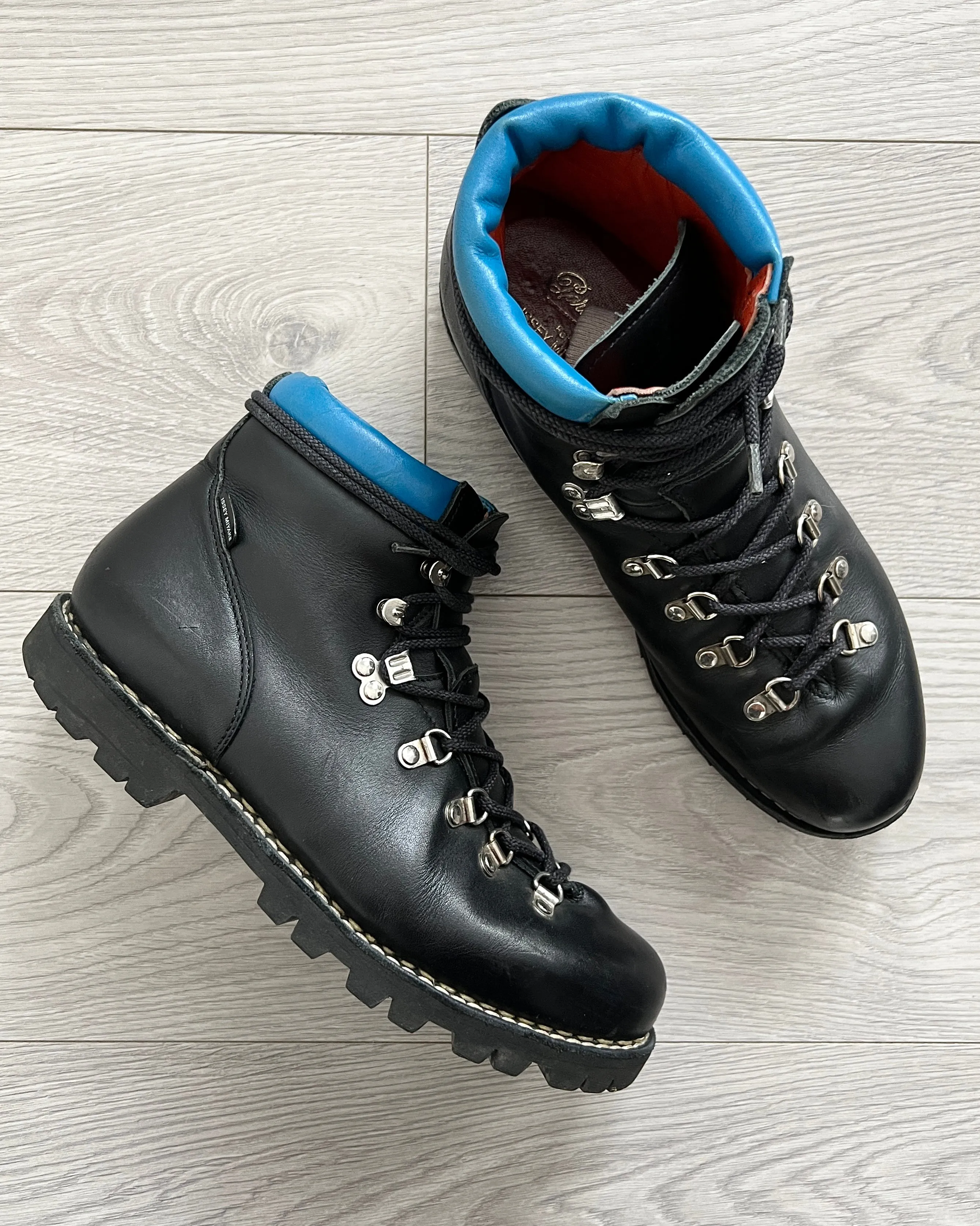 Issey Miyake x Paraboot Blue Trim Hiking Boots - Size US9.5