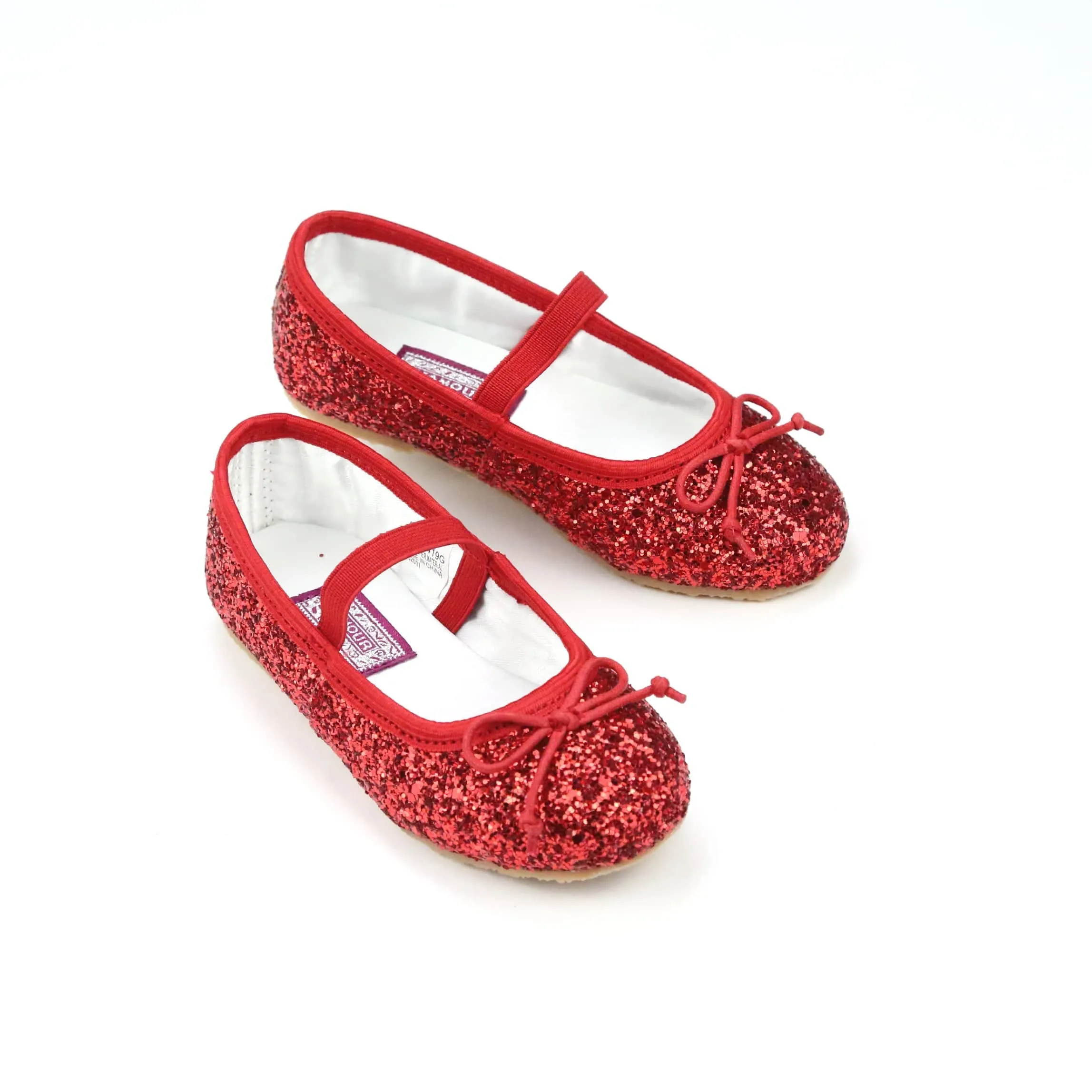 L'Amour Victoria Sparkle Glitter Flat