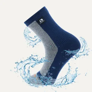 LEAKDRY Waterproof AdventureBreeze Ankle Bamboo Socks Blue&Grey
