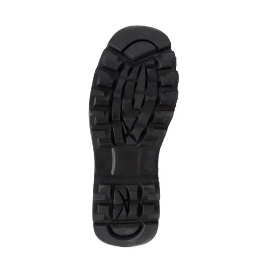 Men's 6" Black Steel Toe Hiker Leather Boots