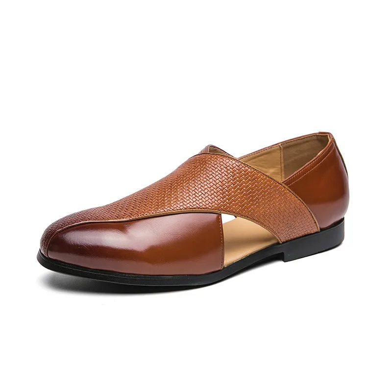Men's Casual Leather Sandals Shoes