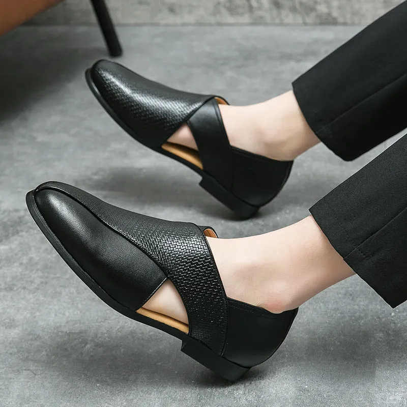 Men's Casual Leather Sandals Shoes
