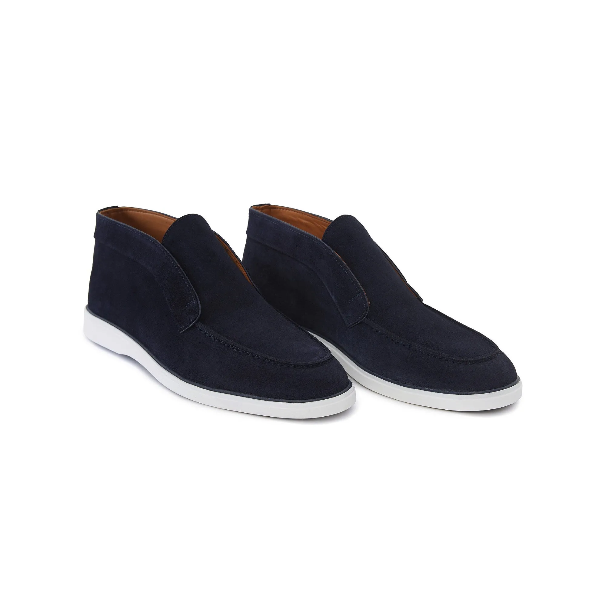 Men's Suede Calf Leather Open Walk Handmade Chukka Boots M9000