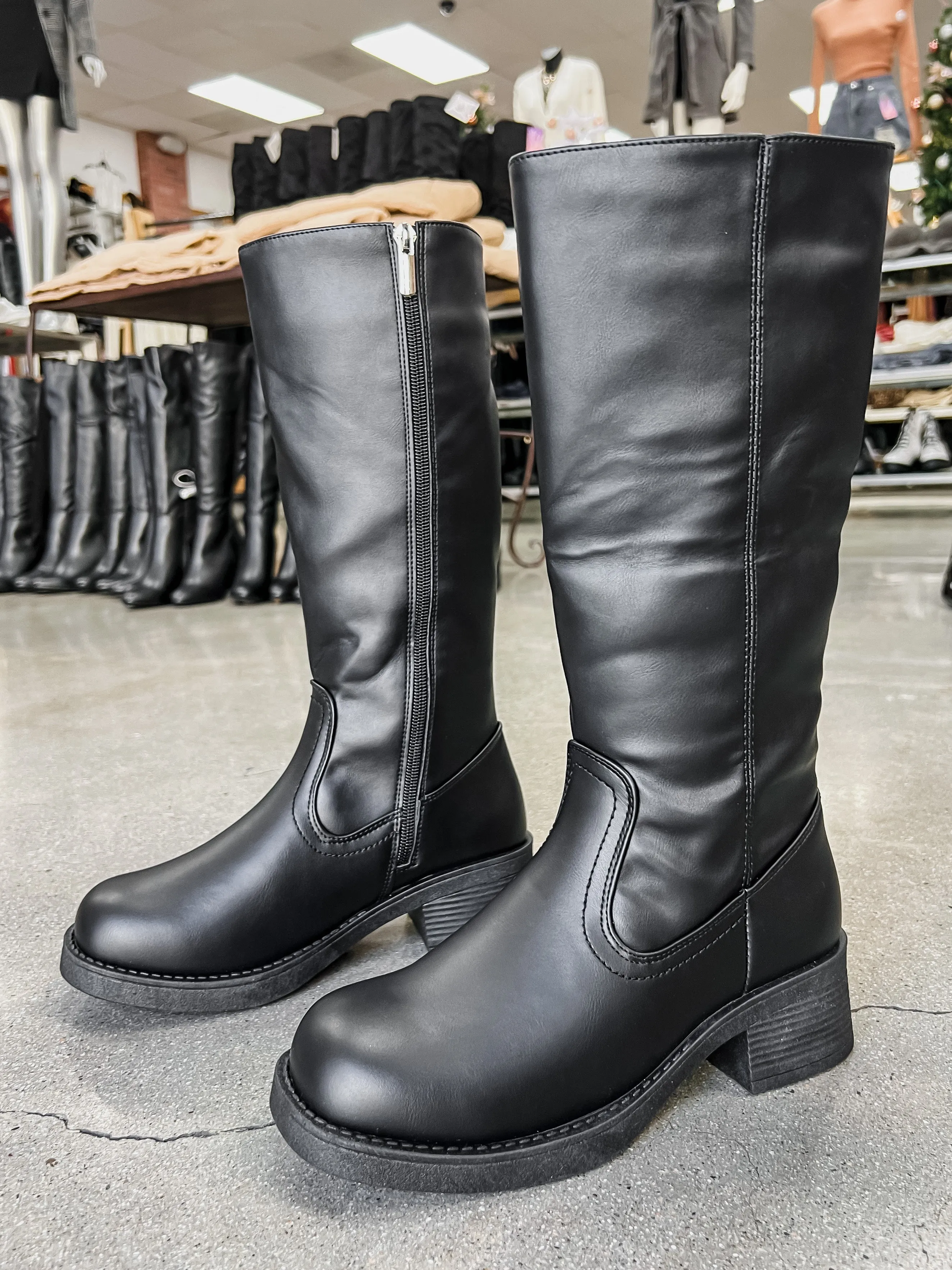 Mercedes Knee High Leather Boots