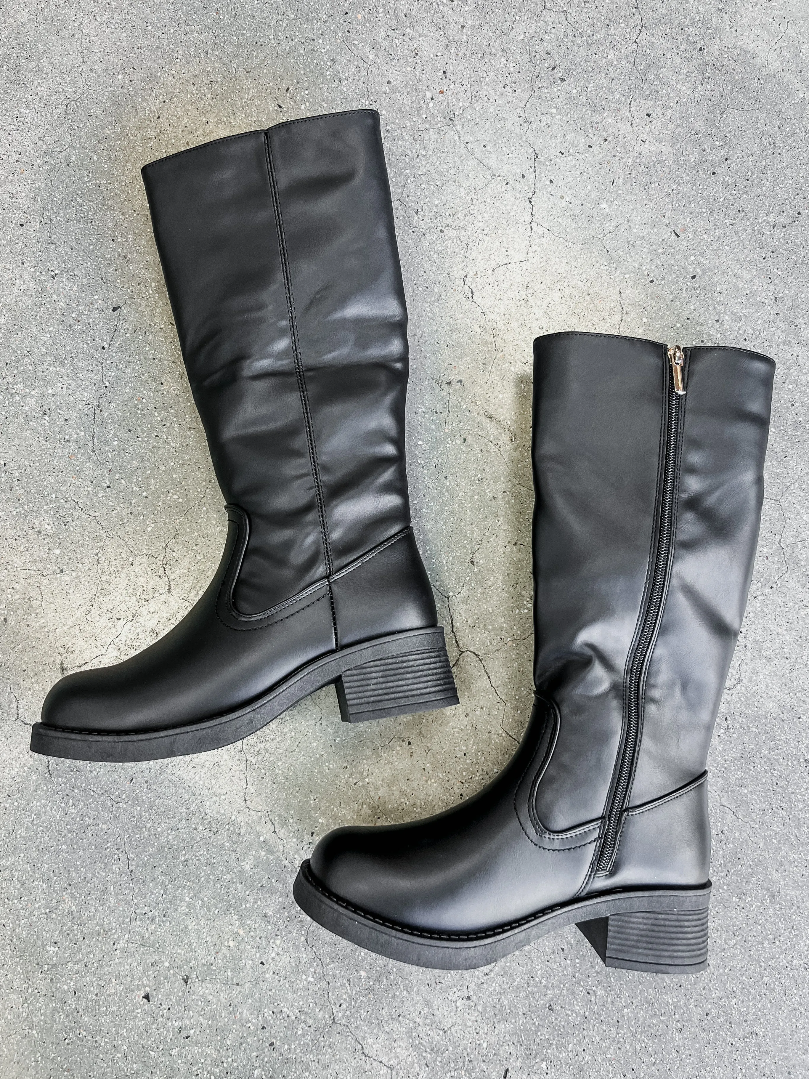 Mercedes Knee High Leather Boots