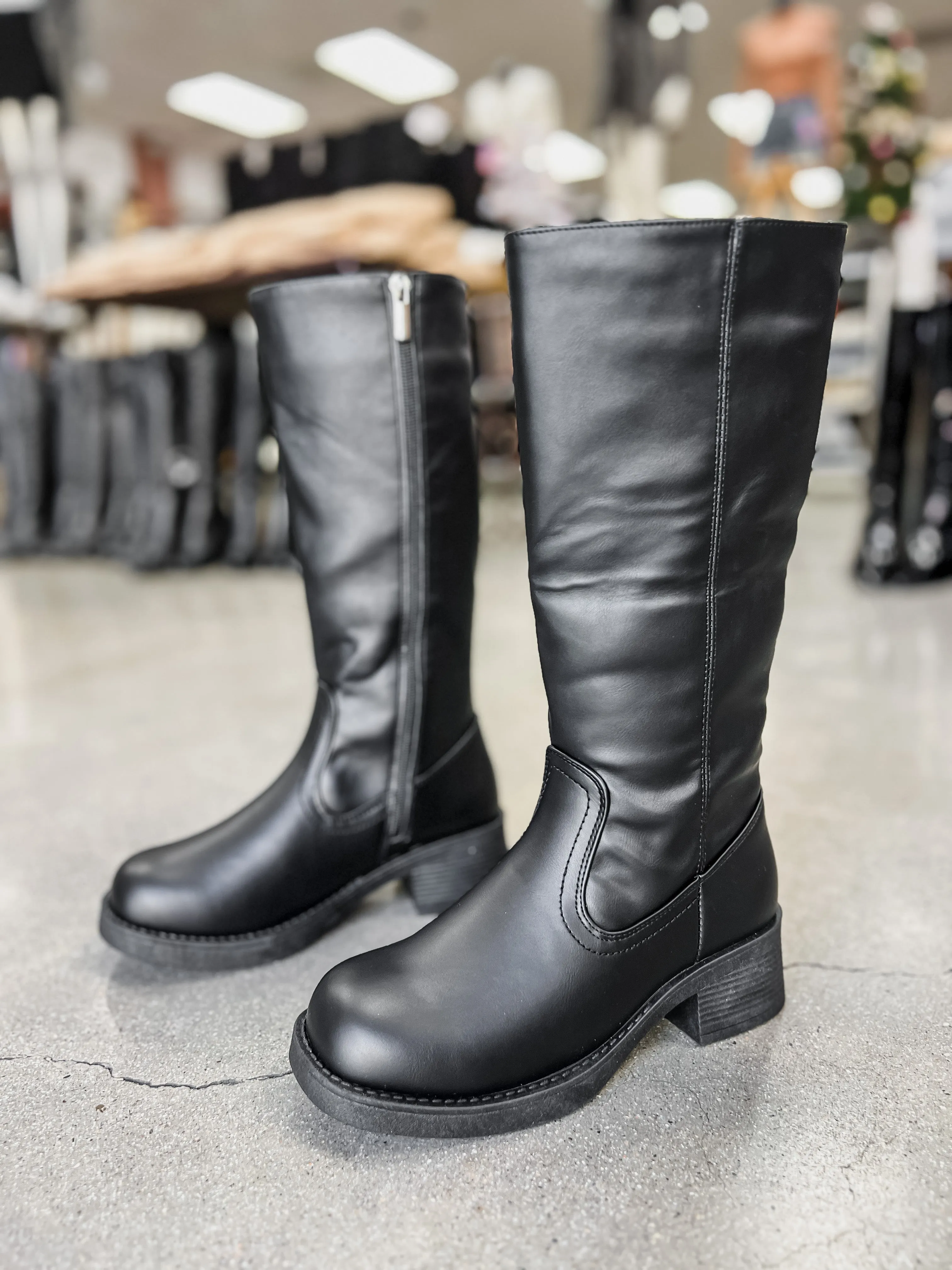 Mercedes Knee High Leather Boots