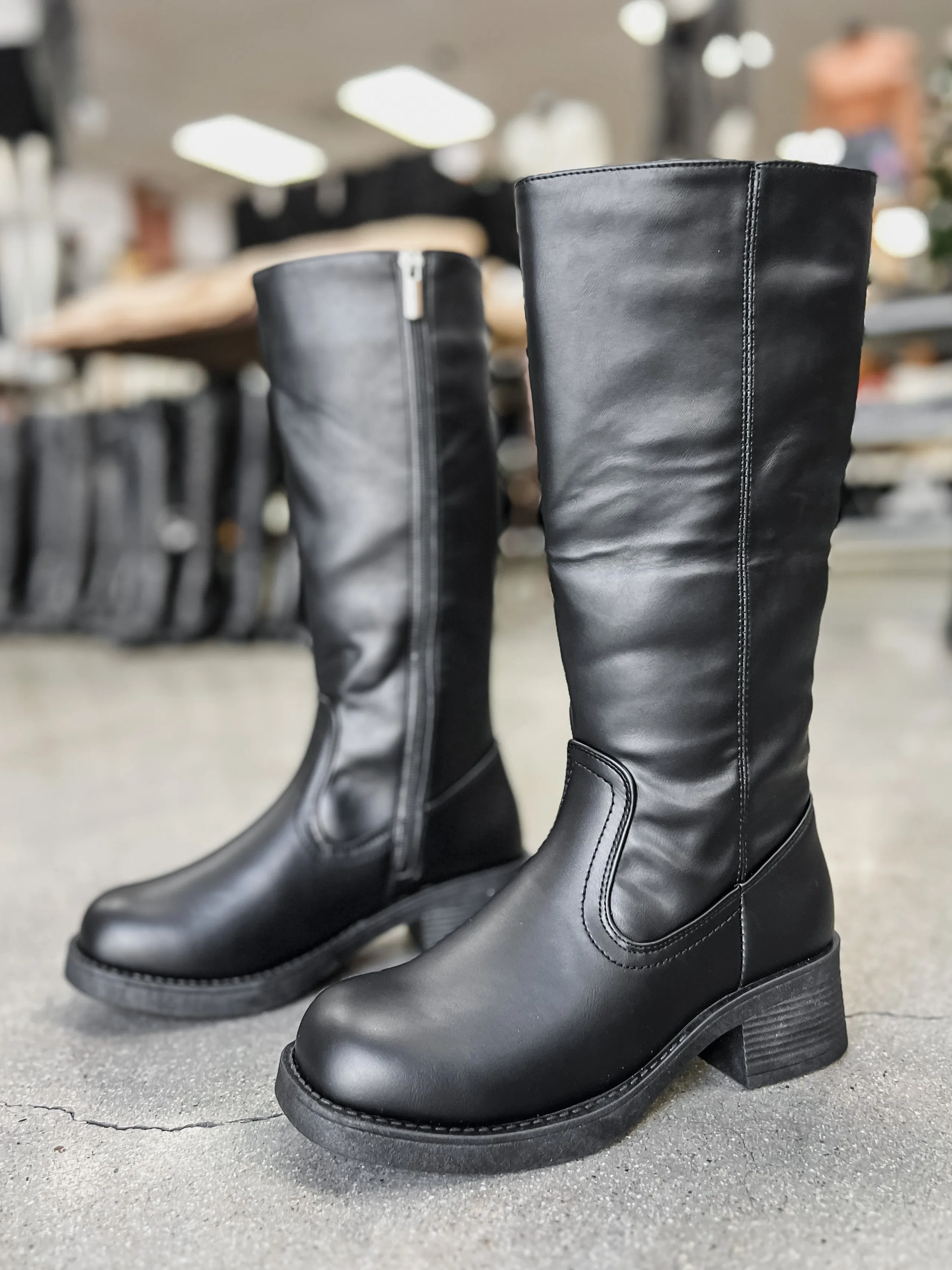 Mercedes Knee High Leather Boots