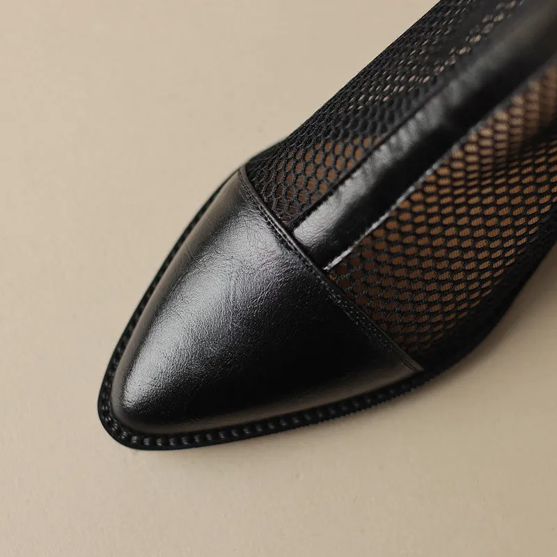 Mesh Cowboy Boots