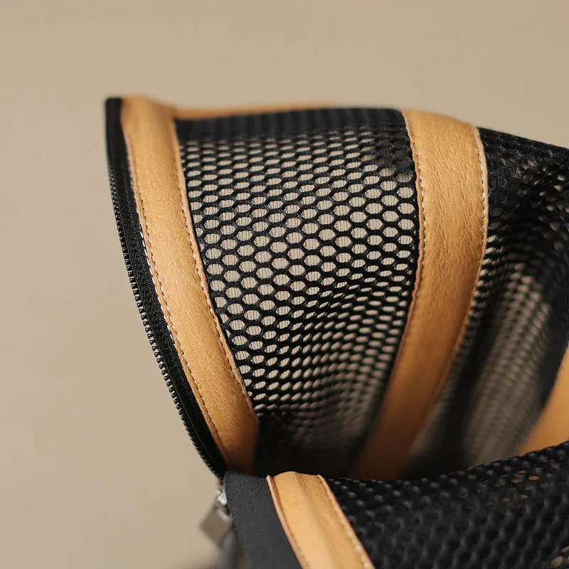 Mesh Cowboy Boots