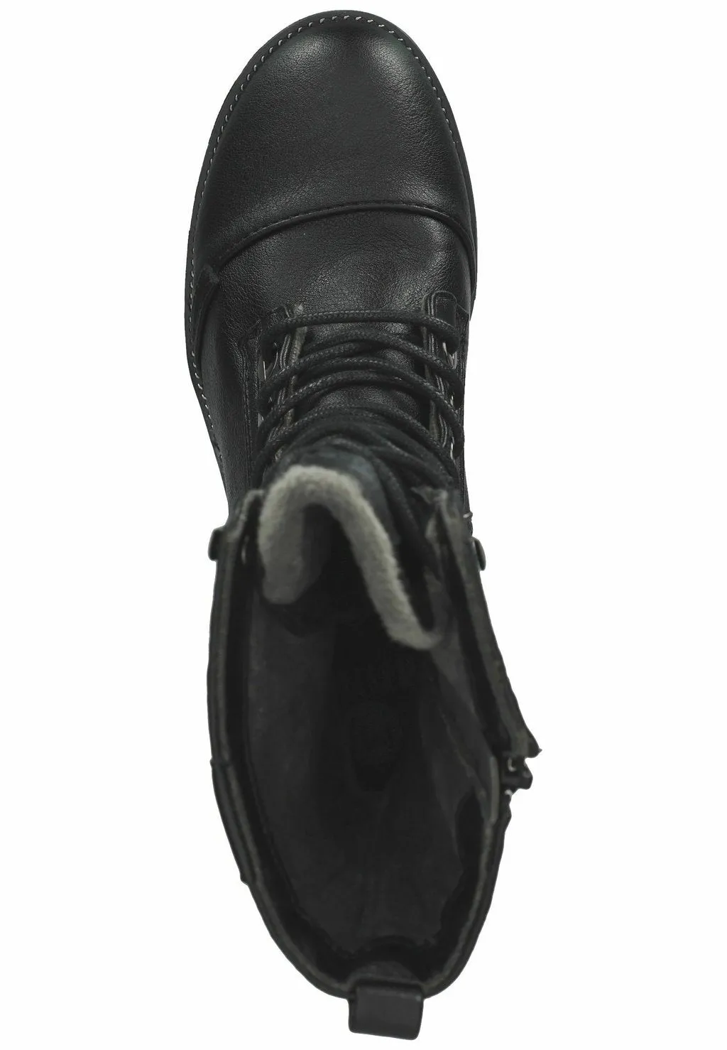 Mustang lace-up boots, black