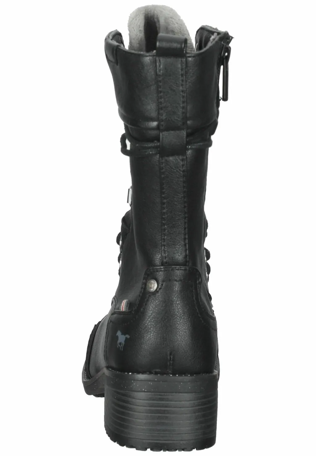Mustang lace-up boots, black