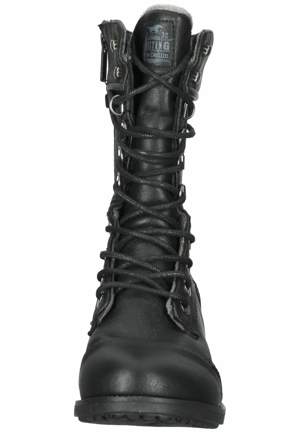 Mustang lace-up boots, black