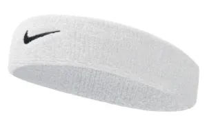 Nike Swoosh Headband (White/Black, Osfm)