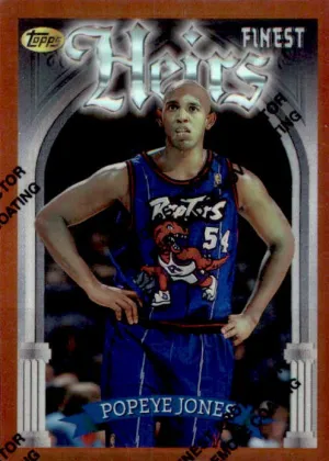 Popeye Jones, Heirs Refractor, 1996-97 Topps Finest Basketball NBA