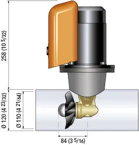 Quick 25KGF Bow Thruster Kit 12V Boats 5-7m