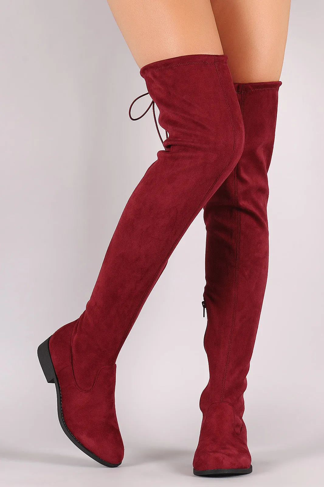 Qupid Slouchy Fitted Over the Knee Boots