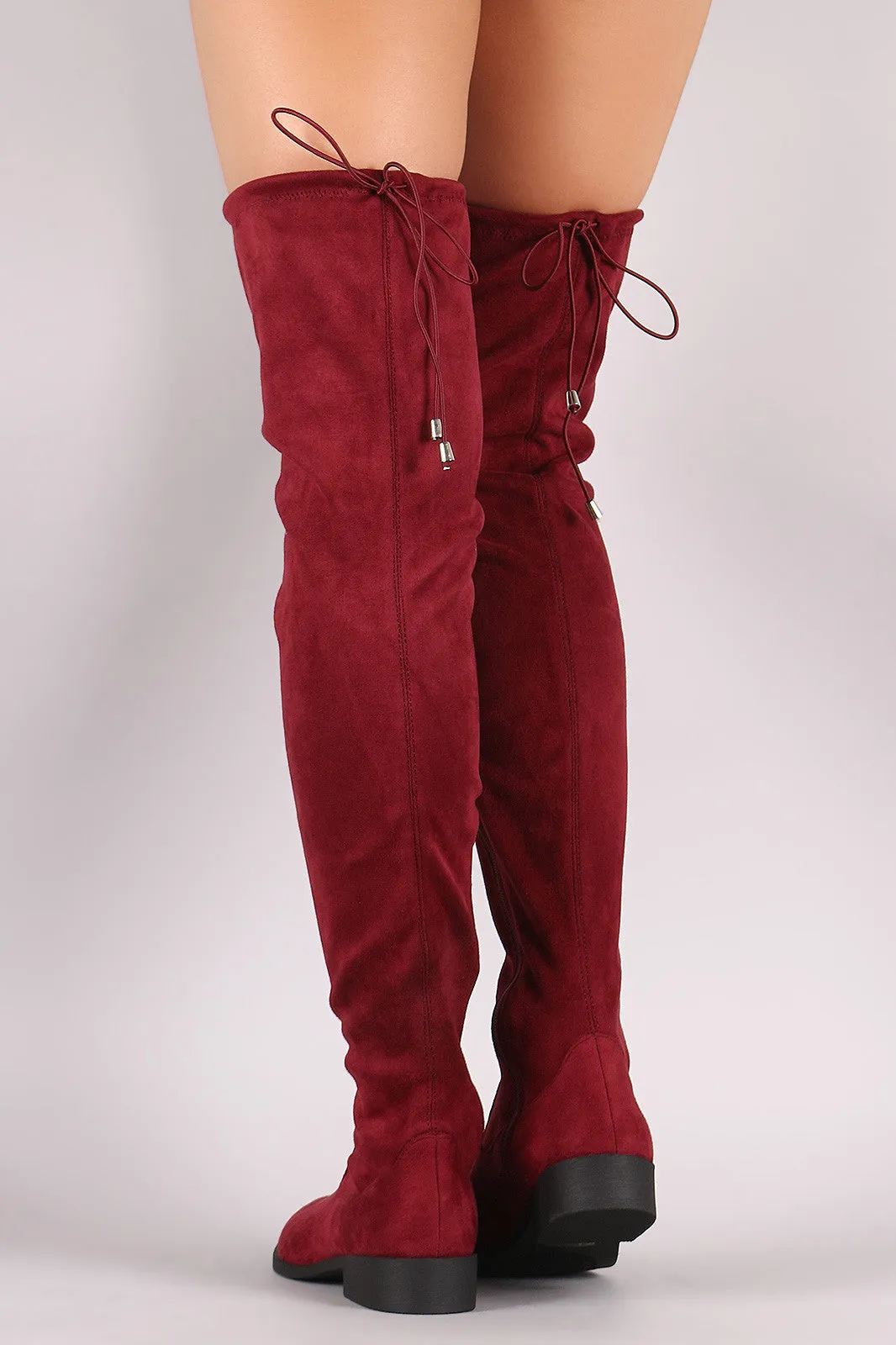 Qupid Slouchy Fitted Over the Knee Boots