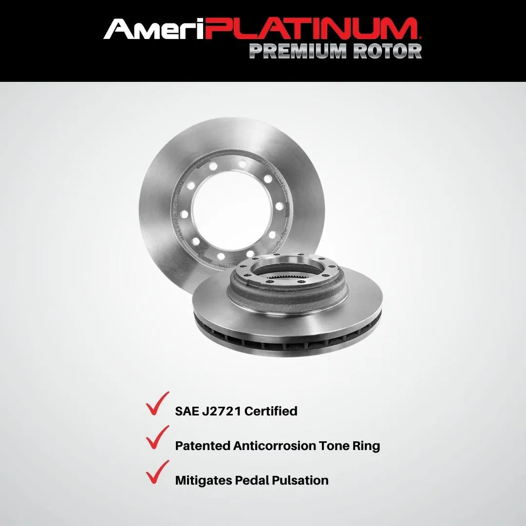 Rear High Performance Carbon For Mercedes Benz C250 12-2015 Solid Rotors 300MM