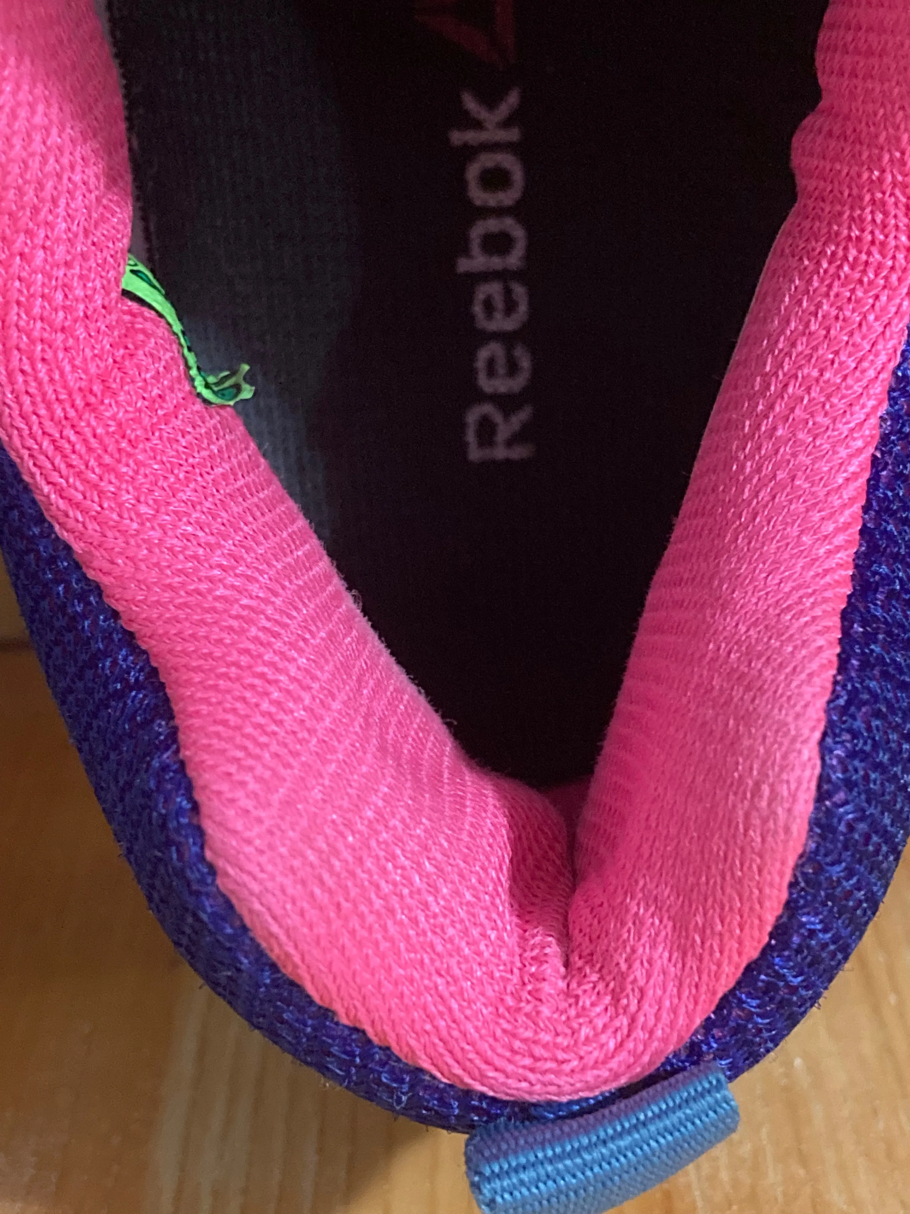 REEBOK NANO 6 Women's Size 9.5 Kevlar Running Cross Fit Training Shoes Sneakers Blue & Pink B14491