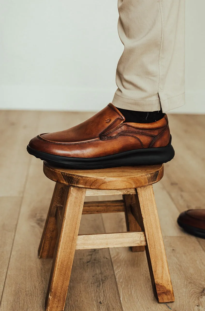 Robbins & Brooks Hinckley Apron Toe Slip-on Tan
