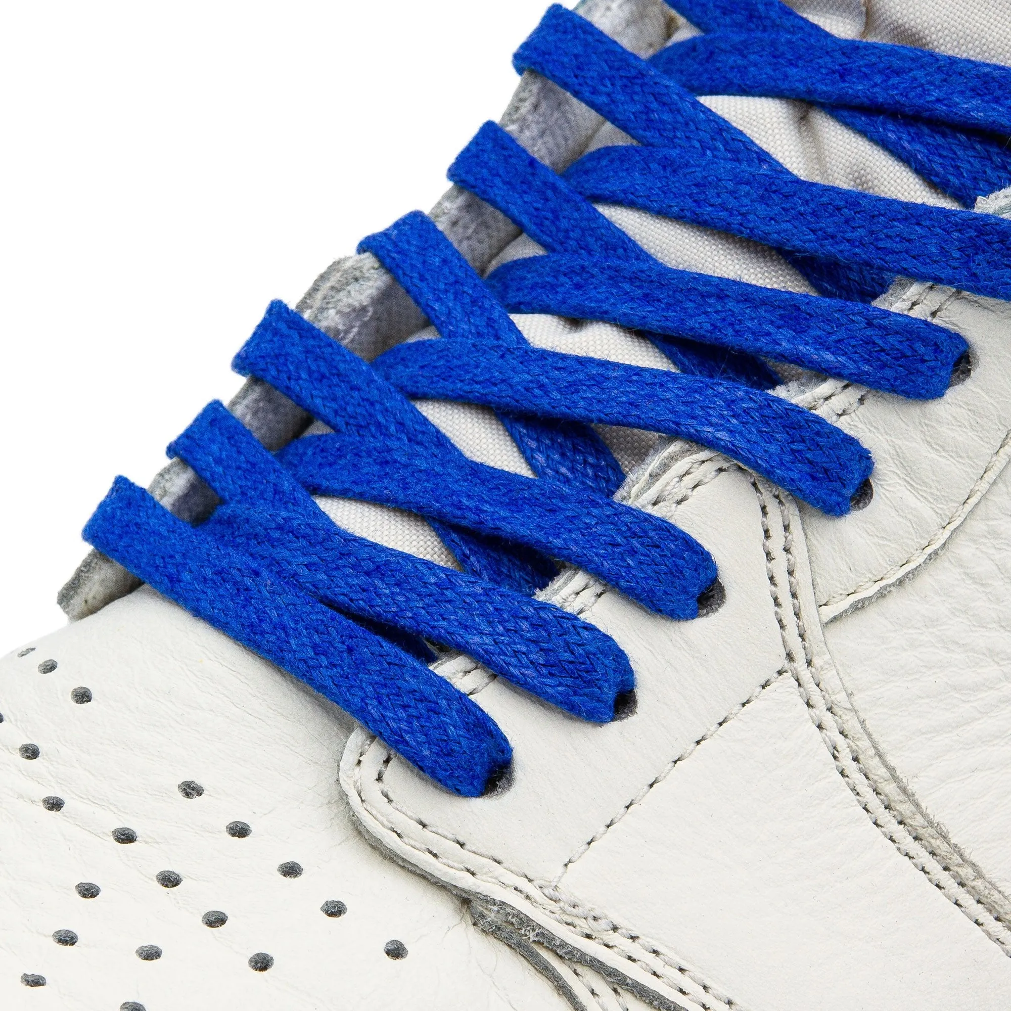 Royal Blue Waxed Shoe Laces