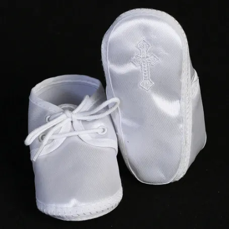 Satin cross bootie
