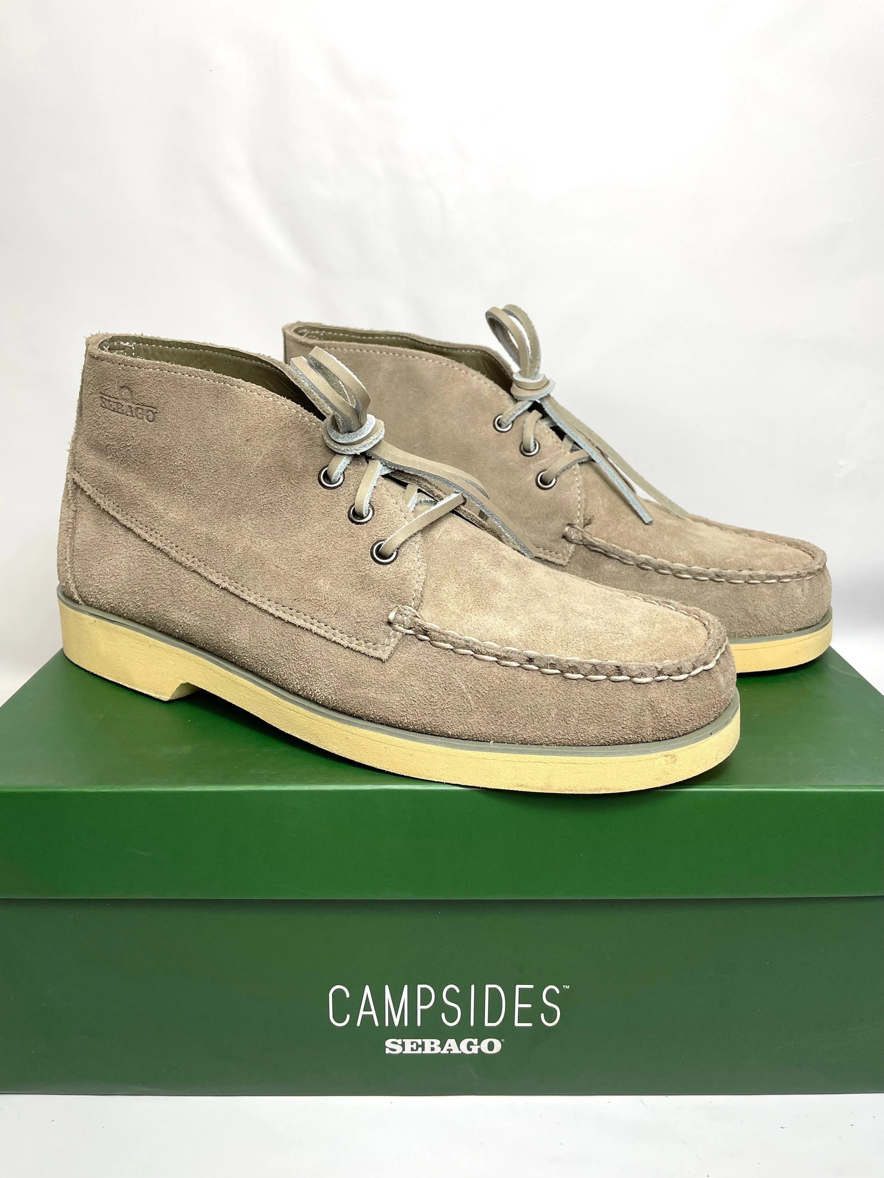 Sebago Tatanka Suede Mens Boots Green Sage