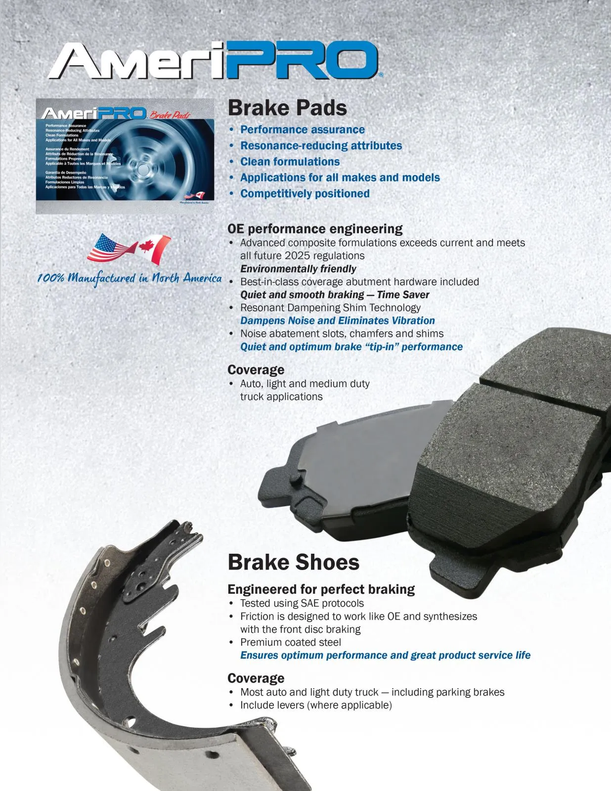 Semi Metallic Disc Brake Pads for Mercedes E350 10-16 4 Door without sport pack